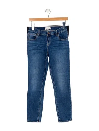 Pre-owned Hatch Low-rise Skinny Leg Jeans In Blue