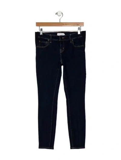 Pre-owned Hatch Low-rise Skinny Leg Jeans In Blue