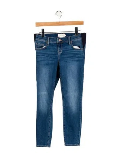 Pre-owned Hatch Low-rise Skinny Leg Jeans In Blue