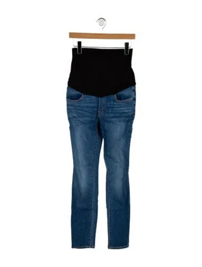 Pre-owned Hatch Low-rise Skinny Leg Jeans In Blue