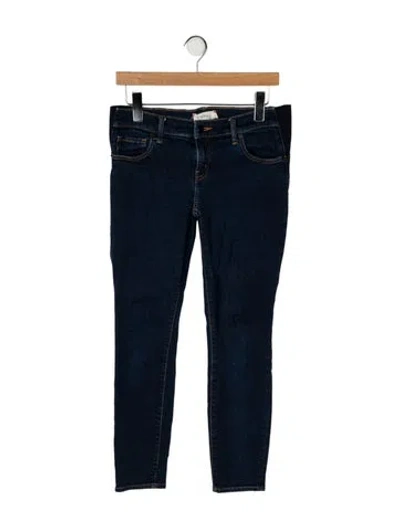 Pre-owned Hatch Low-rise Skinny Leg Jeans In Blue