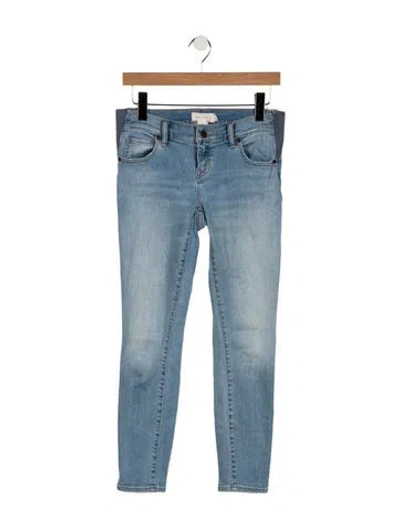 Pre-owned Hatch Low-rise Skinny Leg Jeans In Blue