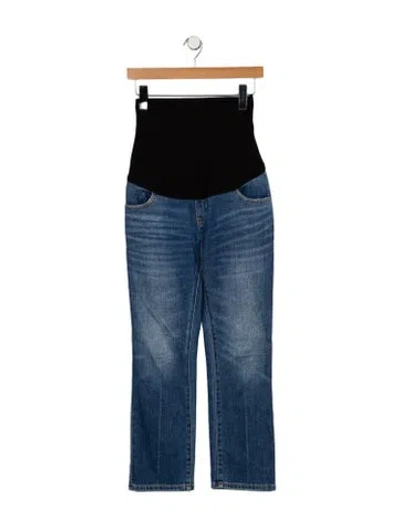 Pre-owned Hatch Low-rise Straight Leg Jeans In Blue