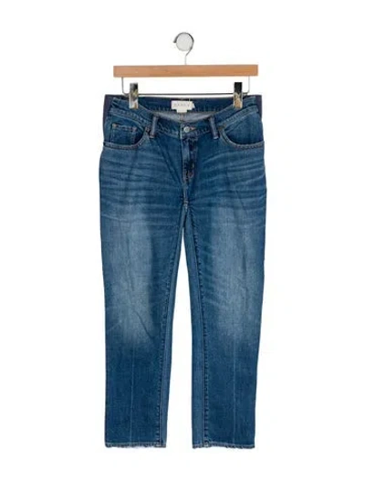 Pre-owned Hatch Low-rise Straight Leg Jeans In Blue