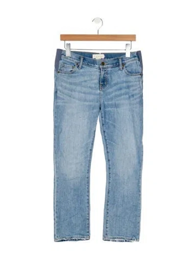 Pre-owned Hatch Low-rise Straight Leg Jeans In Blue