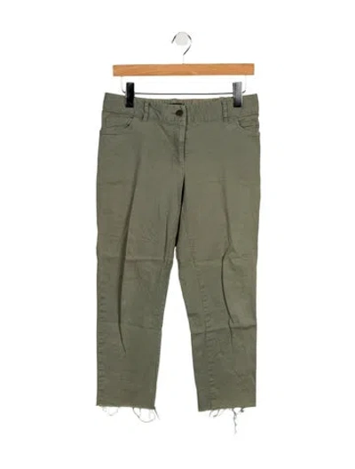 Pre-owned Hatch Low-rise Straight Leg Jeans In Green