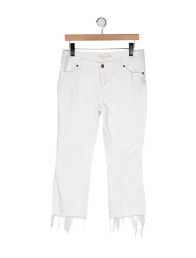 Pre-owned Hatch Low-rise Straight Leg Jeans In Neutral