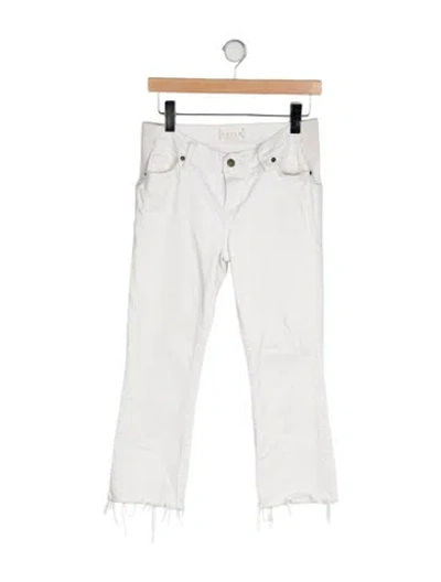 Pre-owned Hatch Low-rise Straight Leg Jeans In White