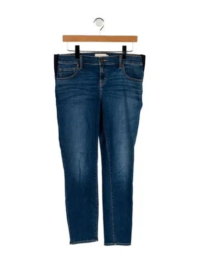 Pre-owned Hatch Maternity Jeans Skinny Leg Jeans In Blue
