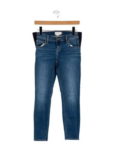 Pre-owned Hatch Maternity Jeans Skinny Leg Jeans In Blue