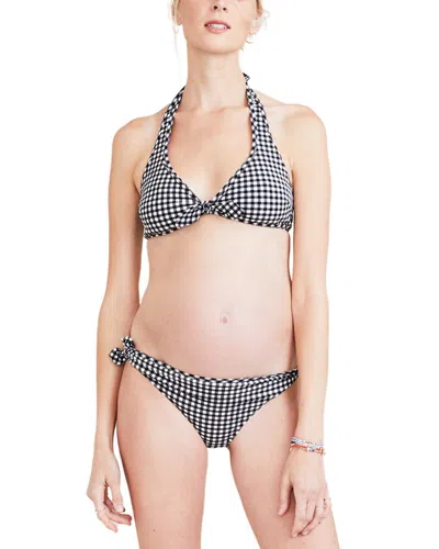 Hatch Maternity The Amalfi Bikini Set In Black