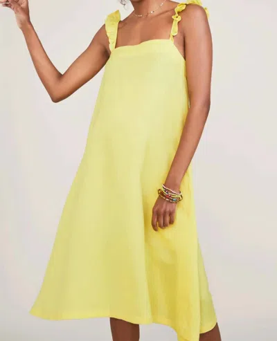 Hatch Maternity The Cate Dress In Limelight Yellow