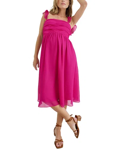 Hatch Maternity The Celeste Dress In Pink