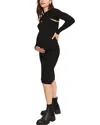 Hatch Maternity The Joelle Knit Dress With Shrug In Black