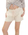 Hatch Maternity The Lula Linen-blend Short In Multi