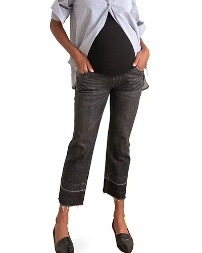 Hatch Maternity The Over The Bump Straight Maternity Jean In Black