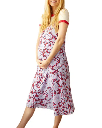 Hatch Maternity The Short Ricky Slip Dress In Purple