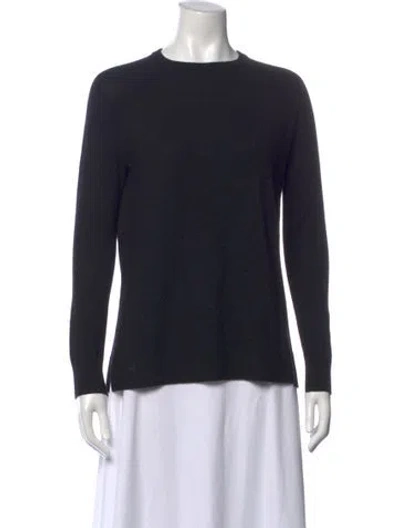 Pre-owned Hatch Merino Wool Crew Neck Sweater In Black