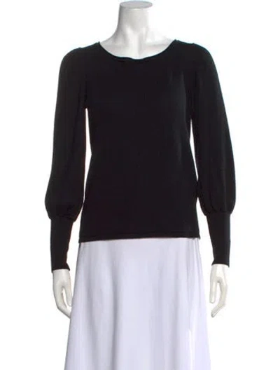 Pre-owned Hatch Merino Wool Crew Neck Sweater In Black