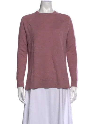 Pre-owned Hatch Merino Wool Crew Neck Sweater In Pink