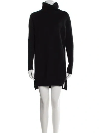 Pre-owned Hatch Merino Wool Mini Dress In Black