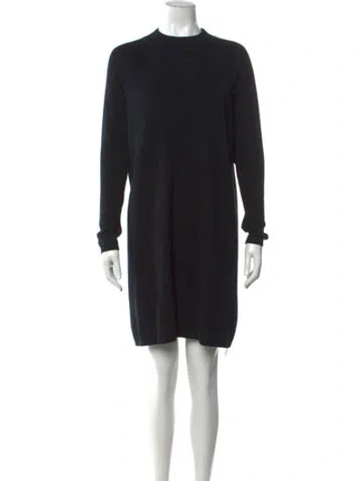 Pre-owned Hatch Merino Wool Mini Dress In Black