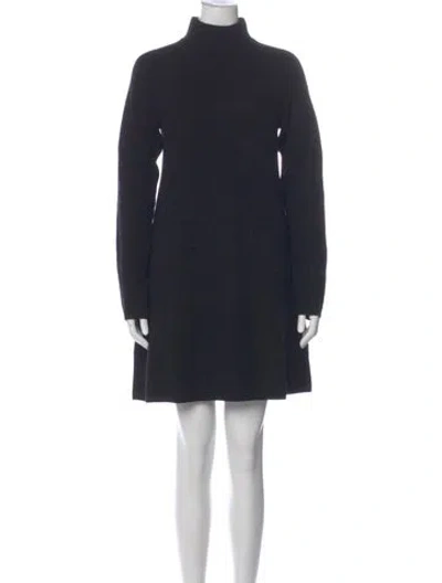 Pre-owned Hatch Merino Wool Mini Dress In Blue