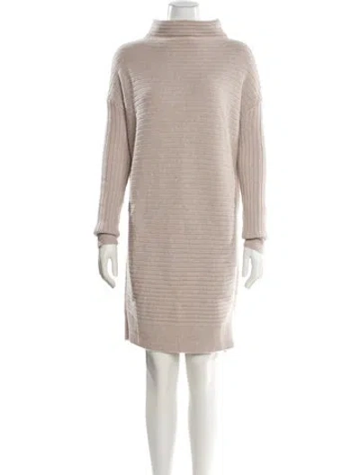 Pre-owned Hatch Merino Wool Mini Dress In Neutral