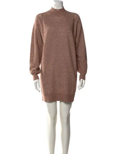 Pre-owned Hatch Merino Wool Mini Dress In Neutrals