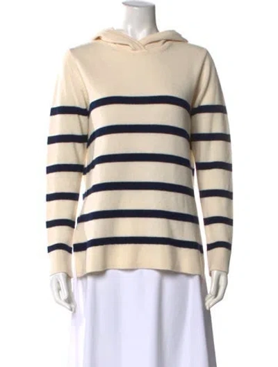 Pre-owned Hatch Merino Wool Striped Sweater In Neutral