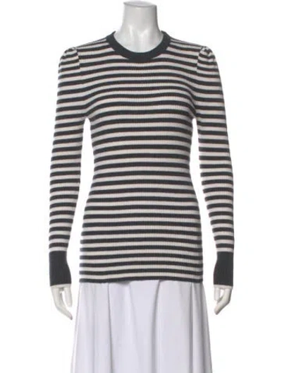 Pre-owned Hatch Merino Wool Striped Top In Multi