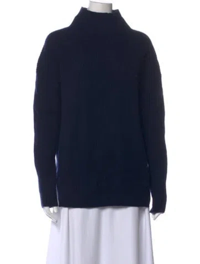 Pre-owned Hatch Merino Wool Turtleneck Sweater In Blue