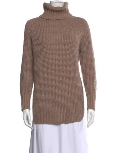Pre-owned Hatch Merino Wool Turtleneck Sweater In Brown/neutrals