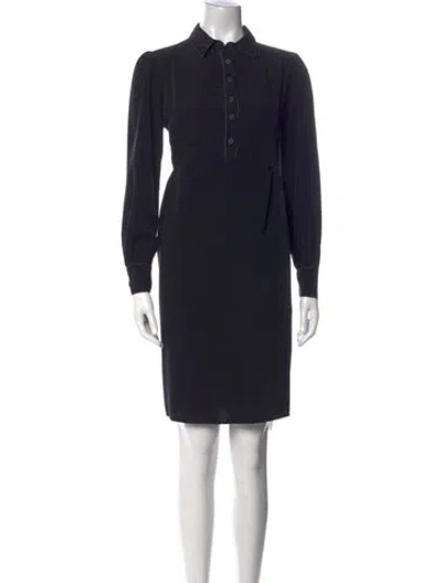 Pre-owned Hatch Midi Length Dress In Black