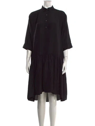 Pre-owned Hatch Midi Length Dress In Black