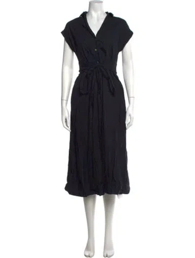 Pre-owned Hatch Midi Length Dress In Black