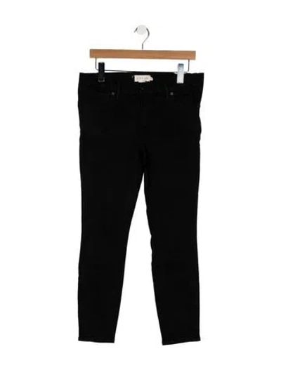 Pre-owned Hatch Mid-rise Skinny Leg Jeans In Black