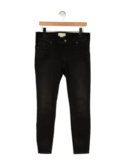 Pre-owned Hatch Mid-rise Skinny Leg Jeans In Black