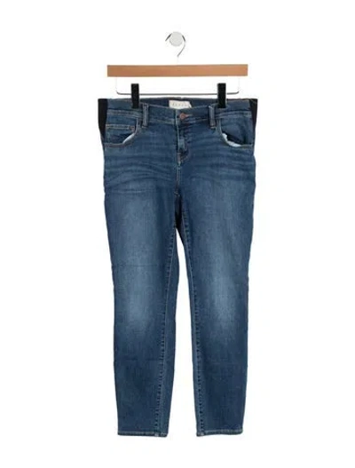 Pre-owned Hatch Mid-rise Skinny Leg Jeans In Blue