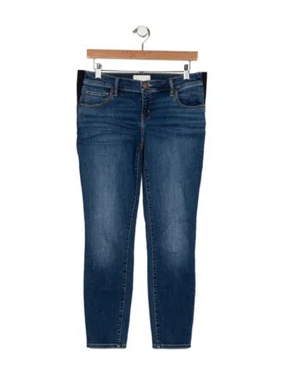 Pre-owned Hatch Mid-rise Skinny Leg Jeans In Blue