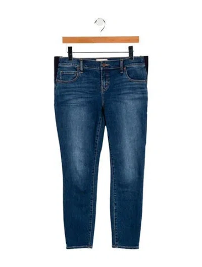 Pre-owned Hatch Mid-rise Skinny Leg Jeans In Blue