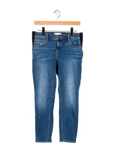 Pre-owned Hatch Mid-rise Skinny Leg Jeans In Blue