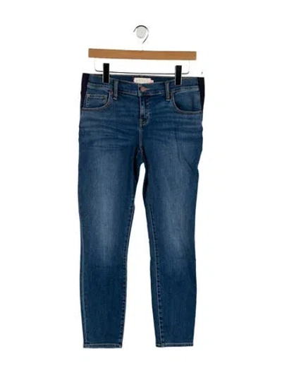Pre-owned Hatch Mid-rise Skinny Leg Jeans In Blue