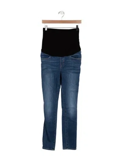 Pre-owned Hatch Mid-rise Skinny Leg Jeans In Blue