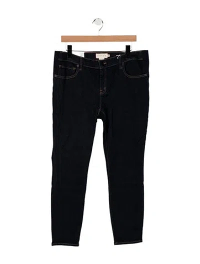 Pre-owned Hatch Mid-rise Skinny Leg Jeans In Blue