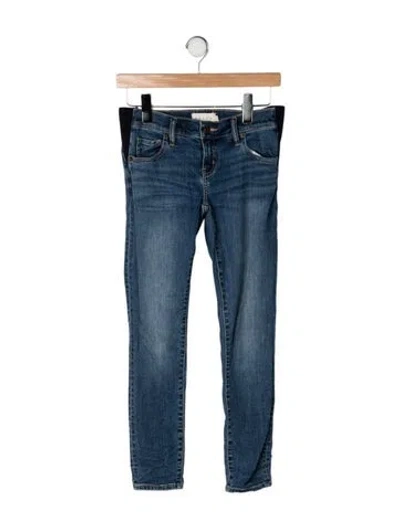 Pre-owned Hatch Mid-rise Skinny Leg Jeans In Blue