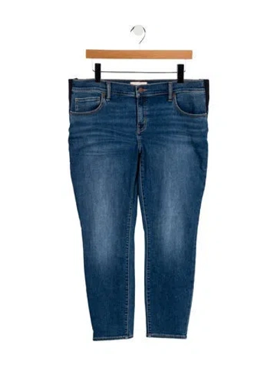 Pre-owned Hatch Mid-rise Straight Leg Jeans In Blue