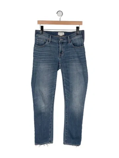 Pre-owned Hatch Mid-rise Straight Leg Jeans In Blue
