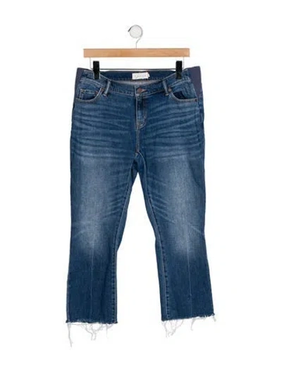 Pre-owned Hatch Mid-rise Straight Leg Jeans In Blue