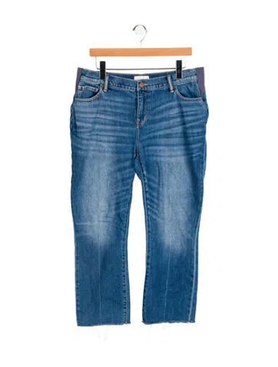 Pre-owned Hatch Mid-rise Straight Leg Jeans In Blue
